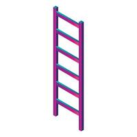 Abstract ladder icon, isometric style vector