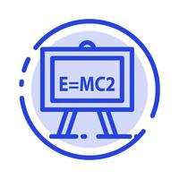 Chemistry Formula Science Science Formula Blue Dotted Line Line Icon vector