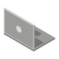 Laptop icon, isometric style vector