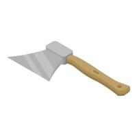 Hunter axe icon, isometric style vector