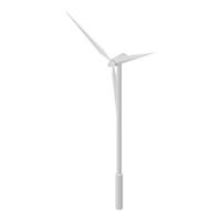 Wind turbine icon, isometric style vector