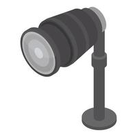 Macro lens icon, isometric style vector