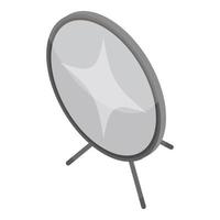 Studio light reflector icon, isometric style vector