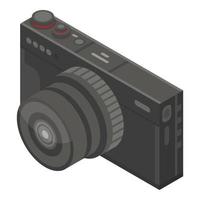 Family camera icon, isometric style vector