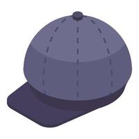 Postman cap icon, isometric style vector