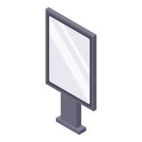 icono de caja de luz moderna, estilo isométrico vector