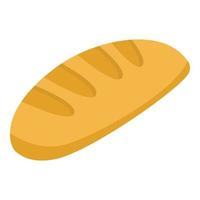 Loaf of bread icon, isometric style vector