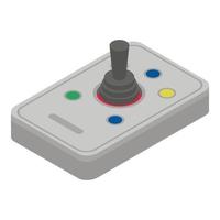 Joystick stick icon, isometric style vector