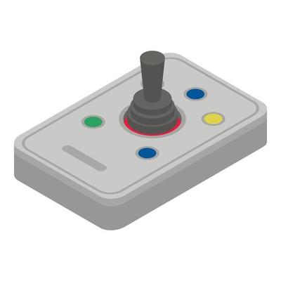 Joystick stick icon, isometric style