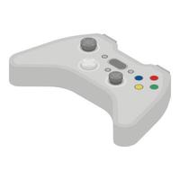 Video game joystick icon, isometric style