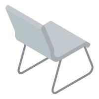 Architect chair icon, isometric style vector