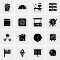 16 Universal Business Icons Vector Creative Icon Illustration to use in web and Mobile Related project