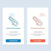 Saw Circular Blade Cordless  Blue and Red Download and Buy Now web Widget Card Template vector