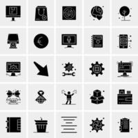 25 iconos de negocios universales vector ilustración de icono creativo para usar en proyectos relacionados con la web y dispositivos móviles