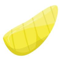 Slice of durian icon, isometric style vector