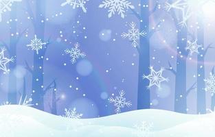 Nature Winter Snowflakes vector