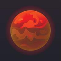 Venus planet icon, isometric style vector