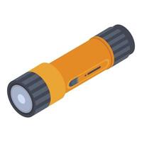 Double flashlight icon, isometric style vector