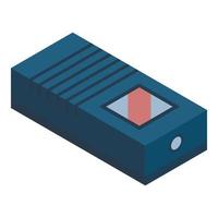 Aquarium filter icon, isometric style vector