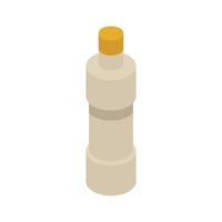 Detergent bottle icon, isometric style vector