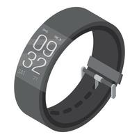 Smart wrist band icon, isometric style vector