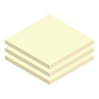 Drywall panel icon, isometric style vector