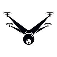 Drone icon, simple style vector