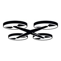 Quadrocopter icon, simple style vector
