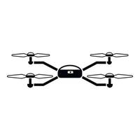 Modern drone icon, simple style vector