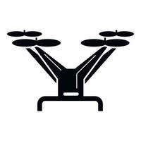 icono de drone futurista, estilo simple vector