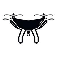 Videography drone icon, simple style vector