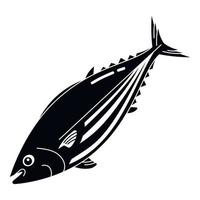 icono de atún de mar, estilo simple vector