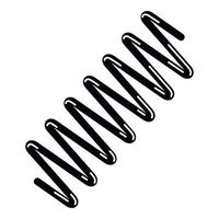 Model spring icon, simple style vector