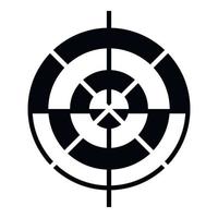 Target type icon, simple style vector