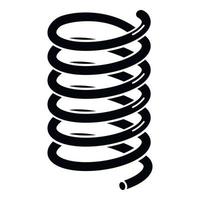 Cold metal spring icon, simple style vector