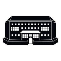 Indoor arena front view icon, simple style vector