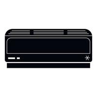 Air conditioning inside icon, simple style vector