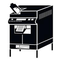 Office copier icon, simple style vector