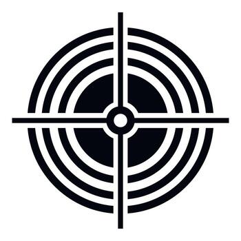 icono de destino, estilo simple vector