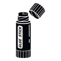 Glue stick icon, simple style vector