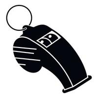 Whistle icon, simple style vector