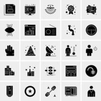 25 iconos de negocios universales vector ilustración de icono creativo para usar en proyectos relacionados con la web y dispositivos móviles