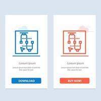 Mouse Screen Vector  Arrow  Blue and Red Download and Buy Now web Widget Card Template