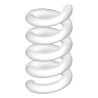 Wire spring icon, realistic style vector