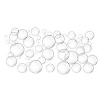 Foam bubbles icon, realistic style vector