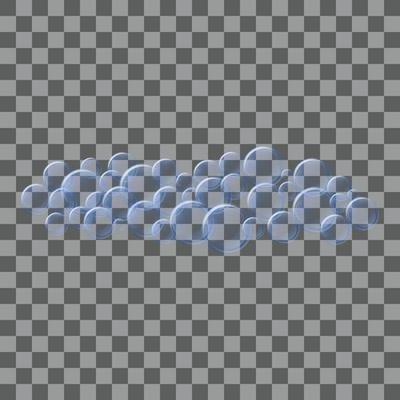 Shampoo foam icon, realistic style