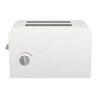 Modern toaster icon, realistic style vector