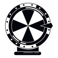 Lucky wheel icon, simple style vector