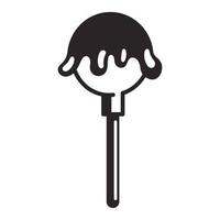 Lollipop icon, simple style vector