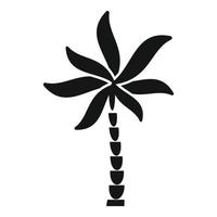 vector simple del icono de la palmera de coco. planta de verano